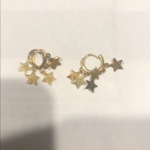 Star huggie earrings